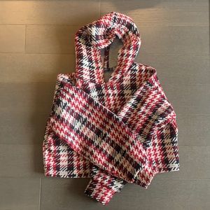 Bershka plaid sweatshirt